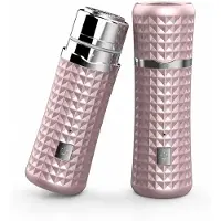Welikera Damen Gesichtshaarentferner Elektrisch, Mini Rasierer USB-C Wiederaufladbar für Gesicht, Oberlippe, Kinn & Wangen, Kompakt Rosa