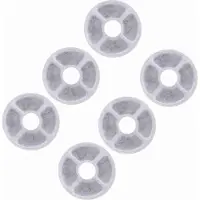 Gistuch Eckige Blumenform Haustier-Wasserspender Filter – 6er-Pack Kohlefilter für 2L Katzenbrunnen, ideal für sauberes Trinkwasser
