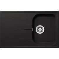 Schock Lithos D100S, Aufsatzwanne, Rechteckig, Schwarz, 1 Becken, 318 x 422 mm, 20,5 cm