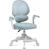 Adler Junior 4.5 Blau | Verstellbarer Drehstuhl für Kinder und Teenager | Höhenverstellbar