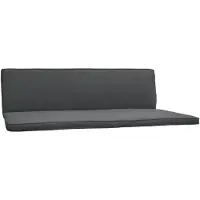 Beautissu Hollywoodschaukelauflage 3 Sitzer 2er Set Loft HS, 180x50cm, Grau