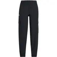 Under Armour UA Rival Cargohose für Mädchen, gewebt, schwarz YLG