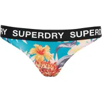 Superdry für Damen. W3010401A Classics Bikiniunterteil mehrfarbig (S), Strandbekleidung, Recyceltes Polyester, Nachhaltig