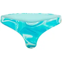 Superdry für Damen. W3010389A Blau bedruckte Bikini-Hose mit auffälligem Design (L), Strandbekleidung, Recyceltes Polyester, Nachhaltig