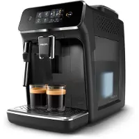 Philips Kaffeevollautomat 2200 Series, 2 Kaffeespezialitäten, Milchaufschäumer, Schwarz (EP2221/40)