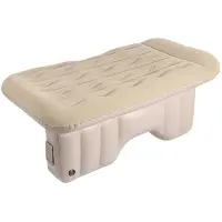 StarTech.com Aufblasbares Auto-Bett - Luftmatratze für Rücksitz - Inklusive elektrischer Pumpe - Schnelles Aufblasen - Universell für SUV/MPV/Kleinwagen - Beige