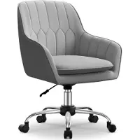 Aiibot Bürostuhl Ergonomisch360°Drehstuhl Höhenverstellbar Schreibtischstuhl 150 KG belastbar ,Schminkstuhl für Arbeitszimmer, Schlafzimmer