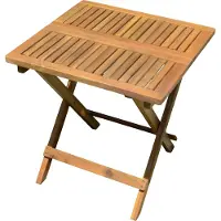 Spetebo Tisch klappbar - Akazie- Beistelltisch
