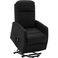 vidaXL Schlichtes Aufstehsessel Schwarz Kunstleder - 9863091