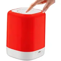 Slyrun Nachtlicht Schlafhilfe Rotlicht Lampe 670nm LED Schlaflicht, dimmbar mit Timer, Touch Nachtlampe für Schlafzimmer Kinder & Erwachsene
