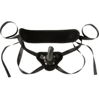 Sei mio - Strap-on Dildo mit Harness - 15 cm (schwarz)