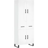 vidaXL Highboard Weiß 69,5x34x180 cm Holzwerkstoff