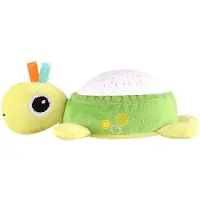 Novzep Projektionslampe Baby, Kuscheltier Nachtlicht mit Musik, Sternenhimmel, 10 Naturmelodien, Sanftes Licht, Trennbar