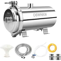StarTech.com Ganzhaus Wasserfilter - CL3000L zentraler Ultrafiltration Vorfilter - 0,01 µm PVDF - SUS304 Edelstahl - DN25 - 8 l/min - Wartungsfrei ohne Strom bis 5 Jahre