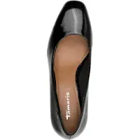 Tamaris Damen Pumps klassisch mit Blockabsatz matt und 1-22407-47, Größe:39 EU, Farbe:Schwarz