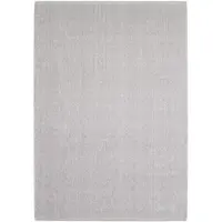 KADIMA DESIGN Teppich Waschbar Uni Elegant Strapazierfähig Schlafzimmer Flur Silber 140x200 cm OEKO-TEX Fußbodenheizung geeignet – CIMA von