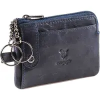 Matador CUSCO Leder Schlüsseletui Schlüsseltasche 2 Ringe Blau