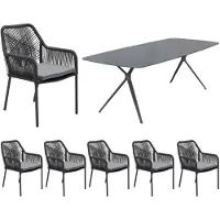 LC Garden Bari/Stilo Gartenmöbel-Set 7tlg