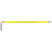 Wera 3967 SXL HF TORX Winkelschlüssel Multicolour mit Haltefunktion, lang, Edelstahl Leuchtgelb