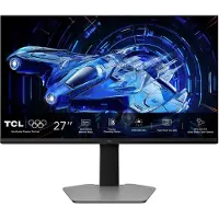 TCL Gaming-Monitor 27G64 QD-Mini-LED, 27", QHD (2560 x 1440), 180 Hz, 1 ms GTG, AMD FreeSync Premium, G-Sync-kompatibel, HDR600, 2x HDMI, DisplayPort, Klinkenbuchse, drehbar, schwarz/grau
