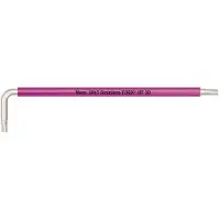 Wera 3967 SXL HF TORX Winkelschlüssel Multicolour mit Haltefunktion, lang, Edelstahl Pink