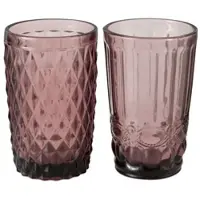 Boltze Trinkglas Aurora 2er Set in rosa | Gr.: onesize
