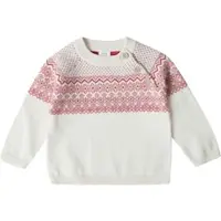 Stellou & Friends Pullover mit Norweger Muster in white | Gr.: 98/104