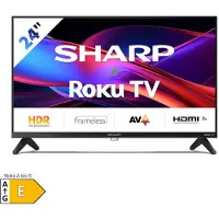 Sharp 24GD2225E - 24 Zoll HD Ready Smart TV WLAN Roku TV - HDR10, Triple Tuner, 3 HDMI & USB Media Player