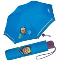 Scout Kinder-Taschenschirm mit reflektierenden Streifen Regenschirm funny Freaks | Gr.: onesize
