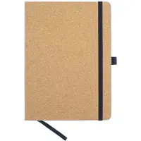 Kangaro Notizbuch Kork, 96 Blatt, DIN A5, liniert PU Hardcover-Einband, 80 g/qm, Papier chamois, mit