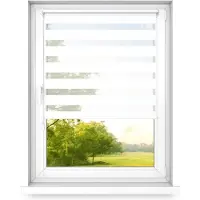 Time4blinds , Tag und Nacht Doppelrollo Mini, Klassisches Weiß - Links, 90x250cm