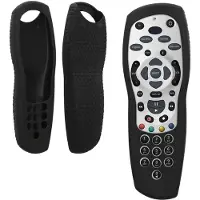Kwmobile Hülle Fernbedienung kompatibel mit Sky Plus HD / SKY+ HD Hülle - Silikon Case für TV Zubehör in Schwarz