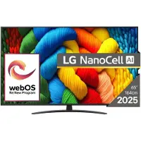 LG NanoCell AI 65NANO81A3A, 165,1 cm (65"), 3840 x 2160 Pixel, NanoCell, Smart-TV, WLAN, Schwarz