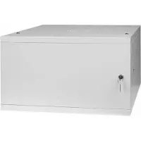 Stalflex Serverschrank 19" 6U, 450mm, Volltür, grau
