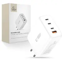 TechProtection Tech Protect NC200W GaN 4 Port 200W WandLadegerät