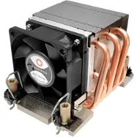 Inter-Tech N11 Intel CPU Kuehler 4189-4/-5 P4/P5/P+ 2U Kuehlkoerper Aluminium Lamellen Heat Pipe Aktiv mit P...
