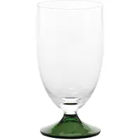 Zafferano Calice Maestro mundgeblasenes Natronkalkglas-Set, 4-teilig, grüne Farbe, venezianisches Design ohne Stiel für elegante Weinproben