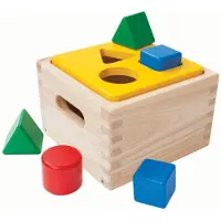 PlanToys Plan Toys skrzynia z figurami geometrycznymi dla dzieci od 12 miesiąca