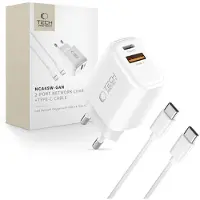 Tech-Protect Tech Protect NCA45W GAN 2 Port 45W WandLadegerät mit USB-C