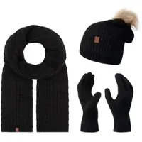 Rock Creek Schal Mütze Handschuhe Set Winterset