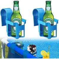 Famanu Poolside Getränkehalter, stabil und vielseitig - Blau (2 Stück)