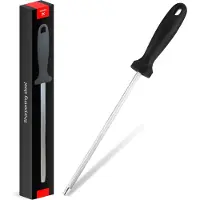 HGMD Wetzstahl - 23 cm - Messerschärfer - Stahl - Wetzstab