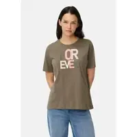 Camel active T-Shirt aus reiner Baumwolle in Graugrün | Gr.: XS
