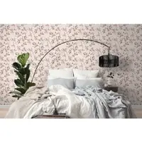 A.S. Création Vliestapete "Pure Elegance Blumen-Tapete Mustertapete Blümchen Blattmuster" leicht glänzend glatt Vliestapete floral für Schlafzimmer Küche Wohnzimmer Blumen Design