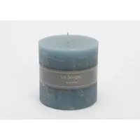 Amadeus Kerze blau 10x10 cm x6 - Rund Wachs 10x10.5 cm