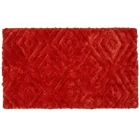Homescapes BADEMATTE 50/80 cm Rautenmuster, Hochflor