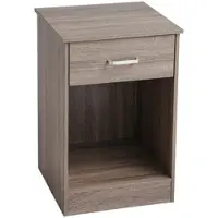 Home Nature Wohnkonzept Nachttisch modern Schublade Schlafzimmer Kommode Beistelltisch 40 cm Holzoptik