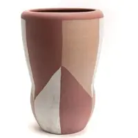 Amadeus Deko-Vase Terracotta Line großes Modell - Mehrfarbig Rund Keramik 22x22 cm