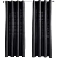 Homescapes ÖSENVORHANG Rajput blickdicht 2er-Set, 137/137 cm