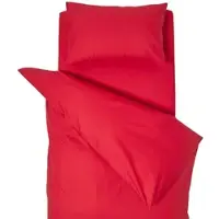 Homescapes Kinderbettwäsche, rot, 100% Baumwolle Fadendichte 200